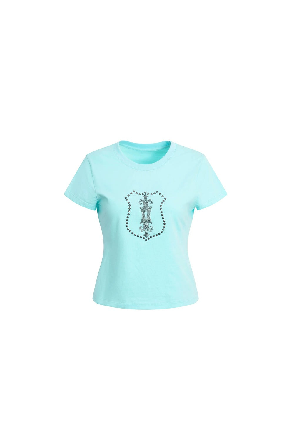 Y2K Rhinestone Cropped T-Shirt