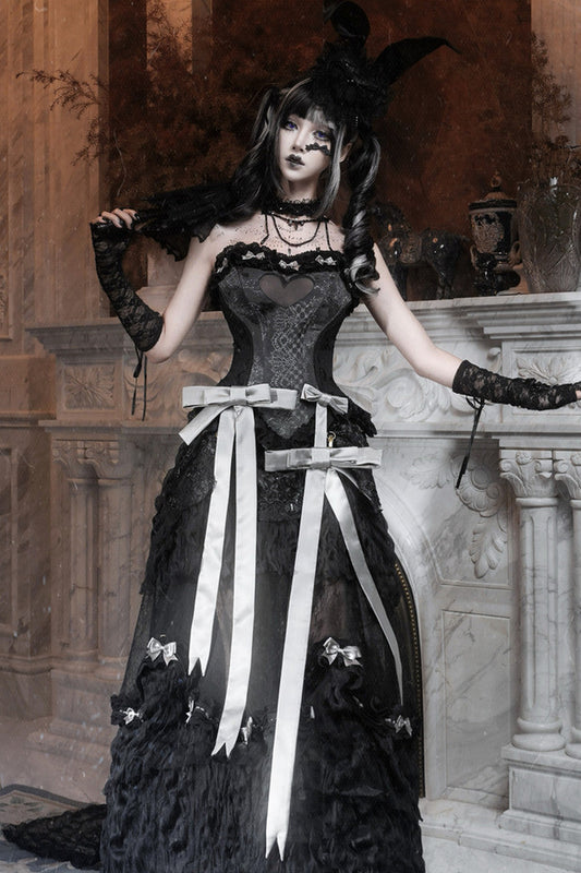 Gothic Heart Fishbone Camisole Set-Up