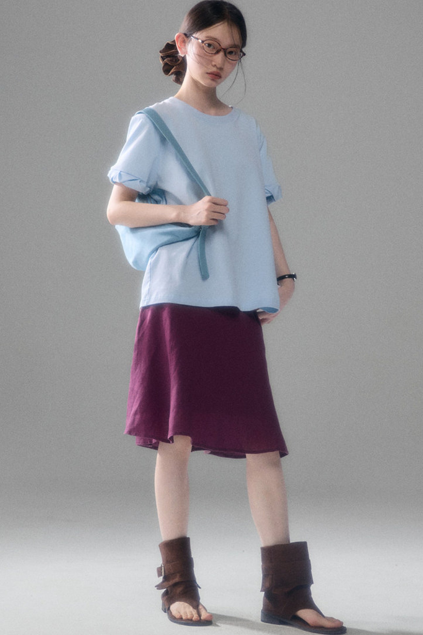 Tencel Linen A-Line Fishtail Skirt