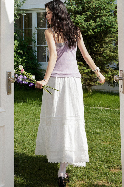 Waltz Patchwork A-Line Skirt