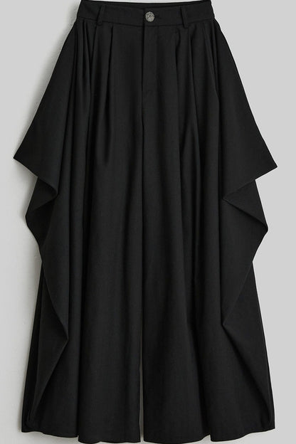 Oversized Multi-Panel Three-Dimensional Tailoring Wide-Leg Pants
