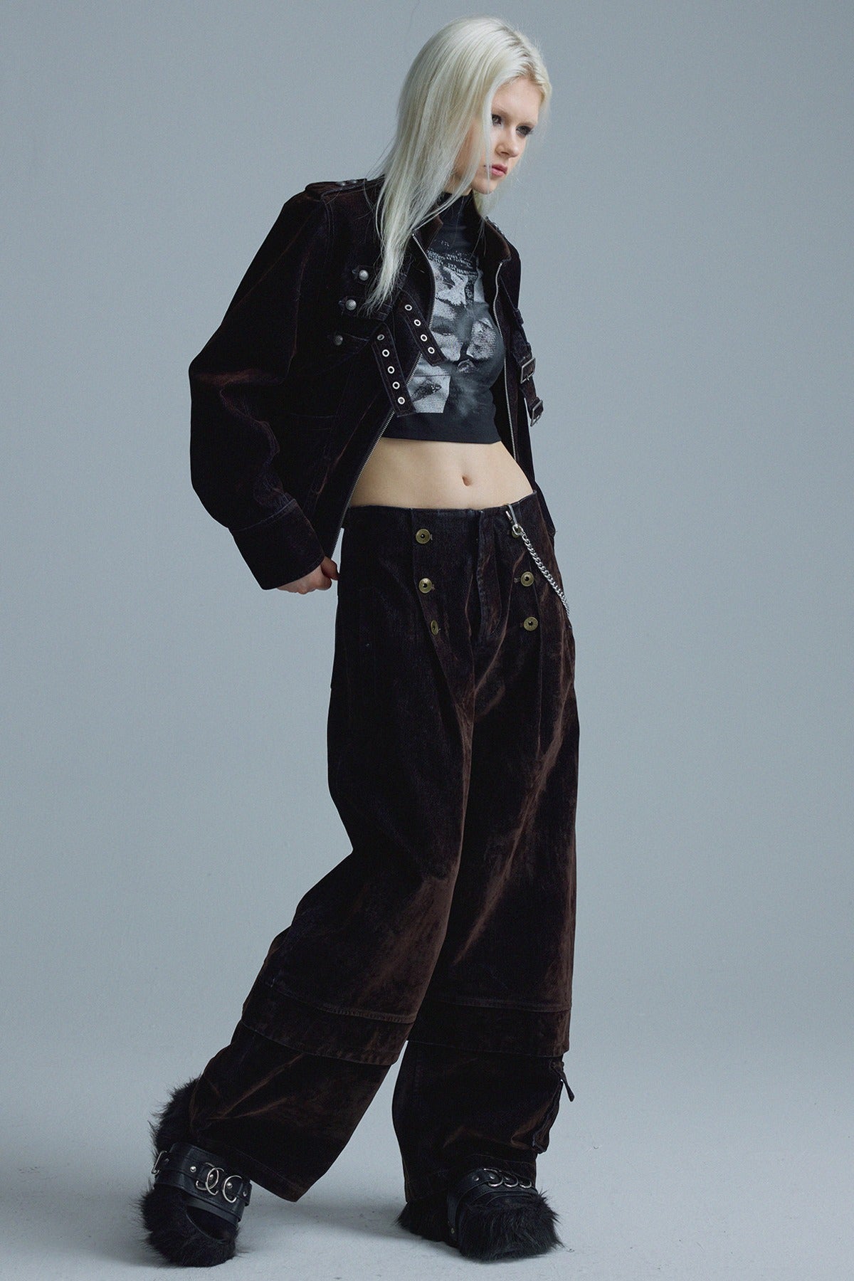 Short Matte Velvet Jacket