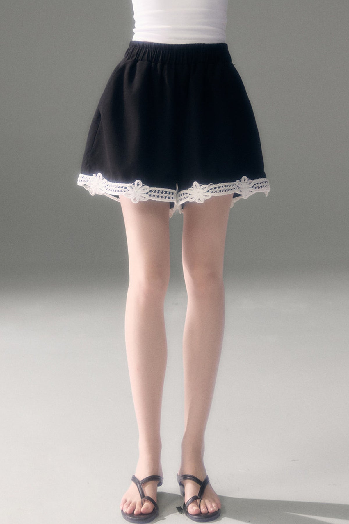 Three-Dimensional Rope Embroidery Floral Tencel Vest and Shorts Set-Up
