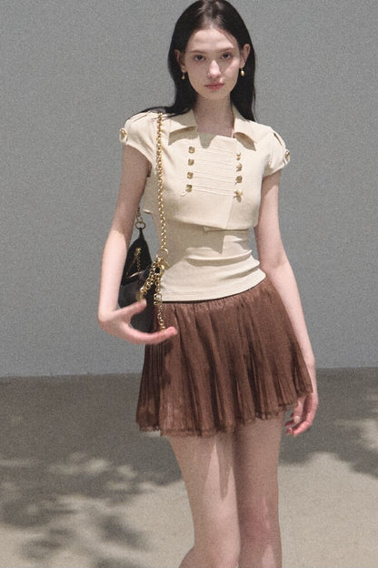 Longing Chiffon Pleated Skirt