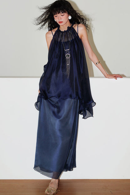 Pearlescent Gauze Dress Set