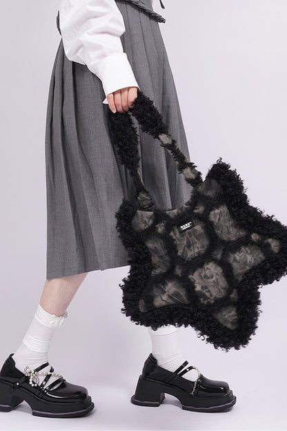 Borsa sottobraccio rétro in denim