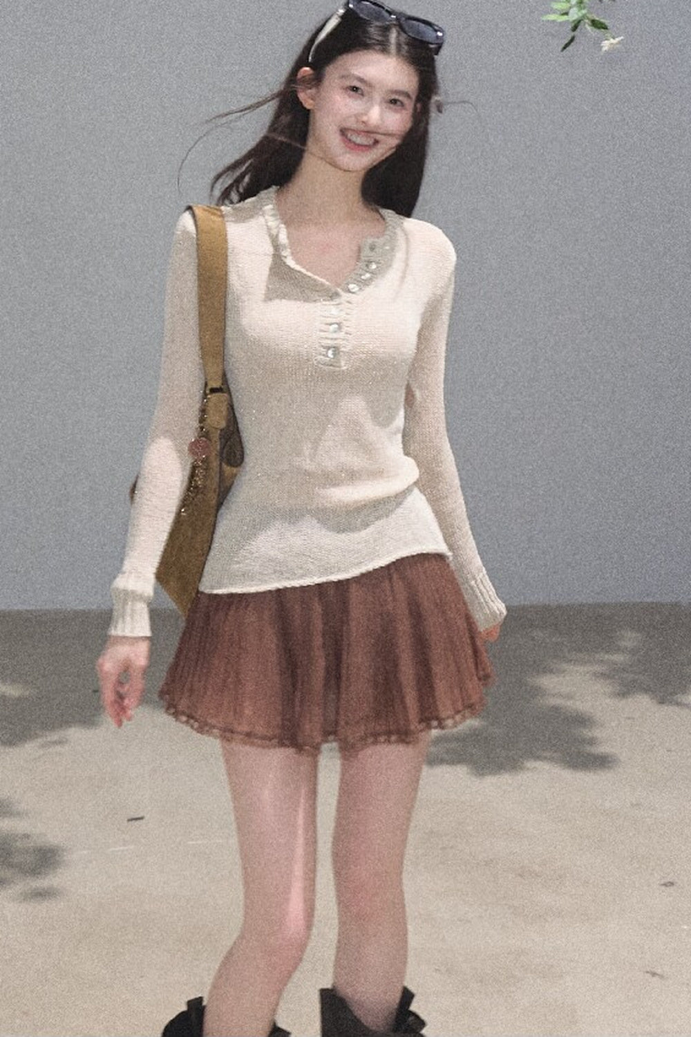 Longing Chiffon Pleated Skirt