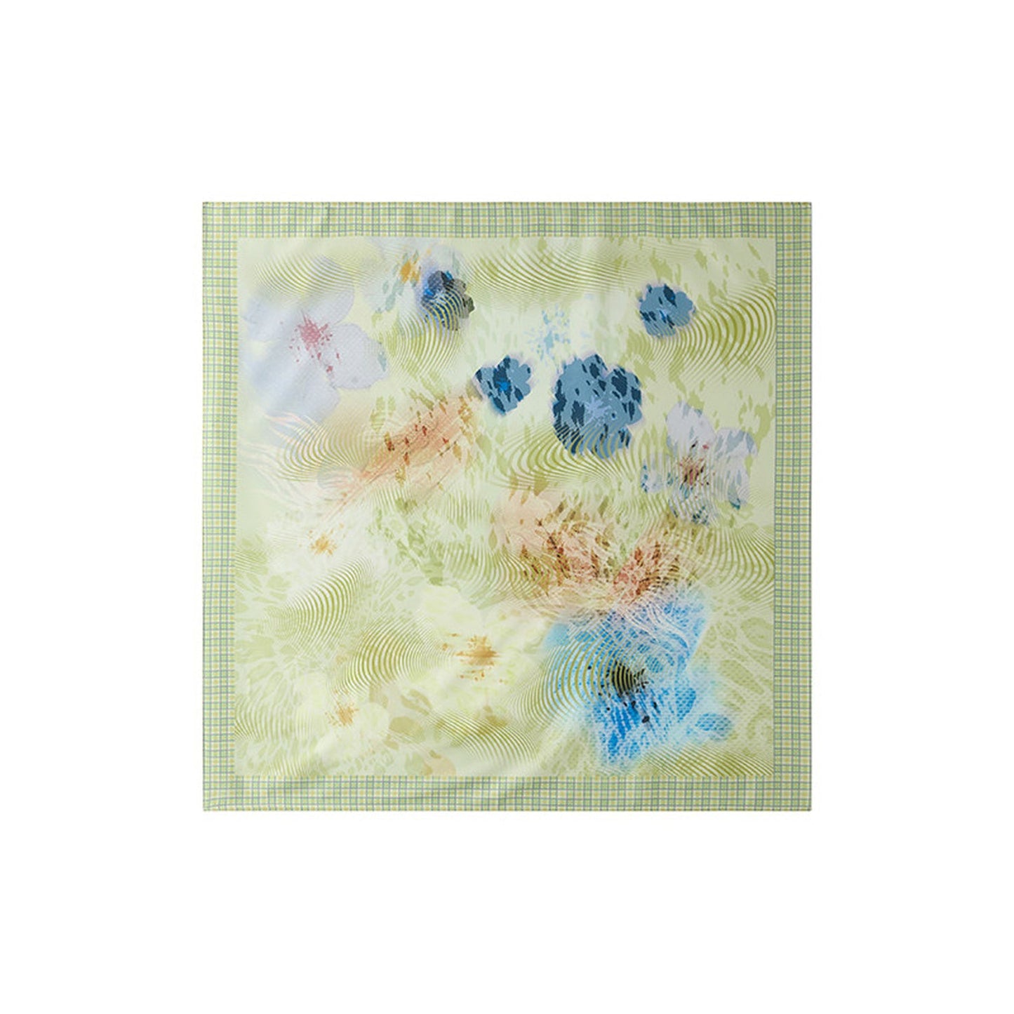 Floral Satin Silk Scarf