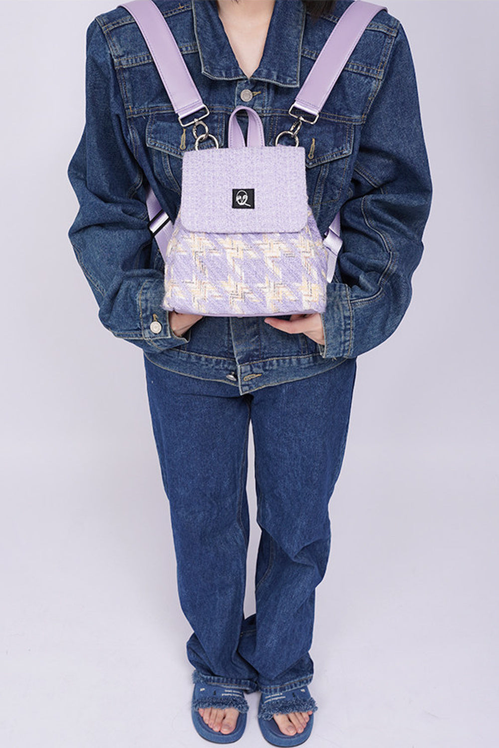Y2K Furry Crossbody Backpack