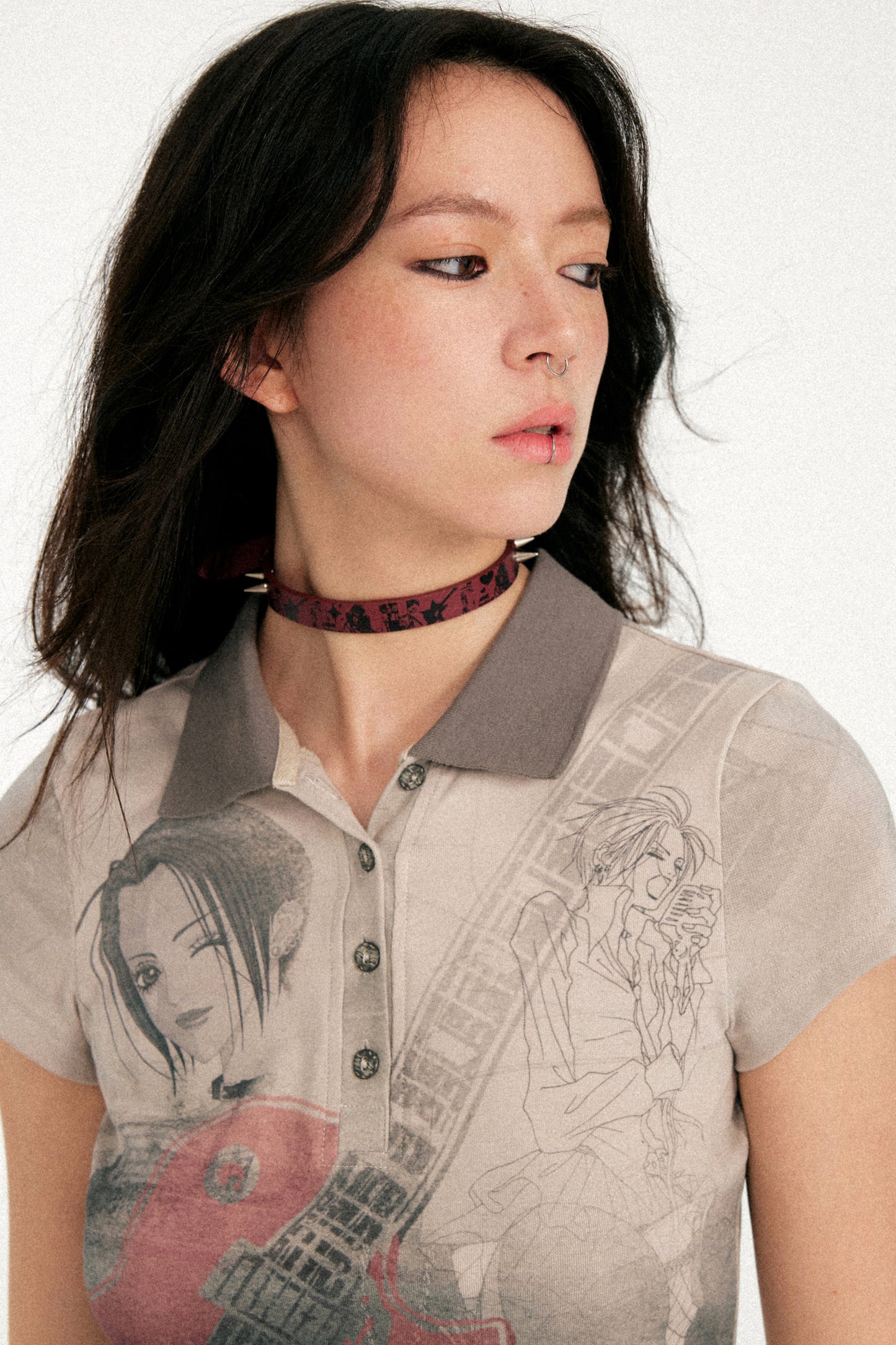 Punk Rivet Leather Necklace