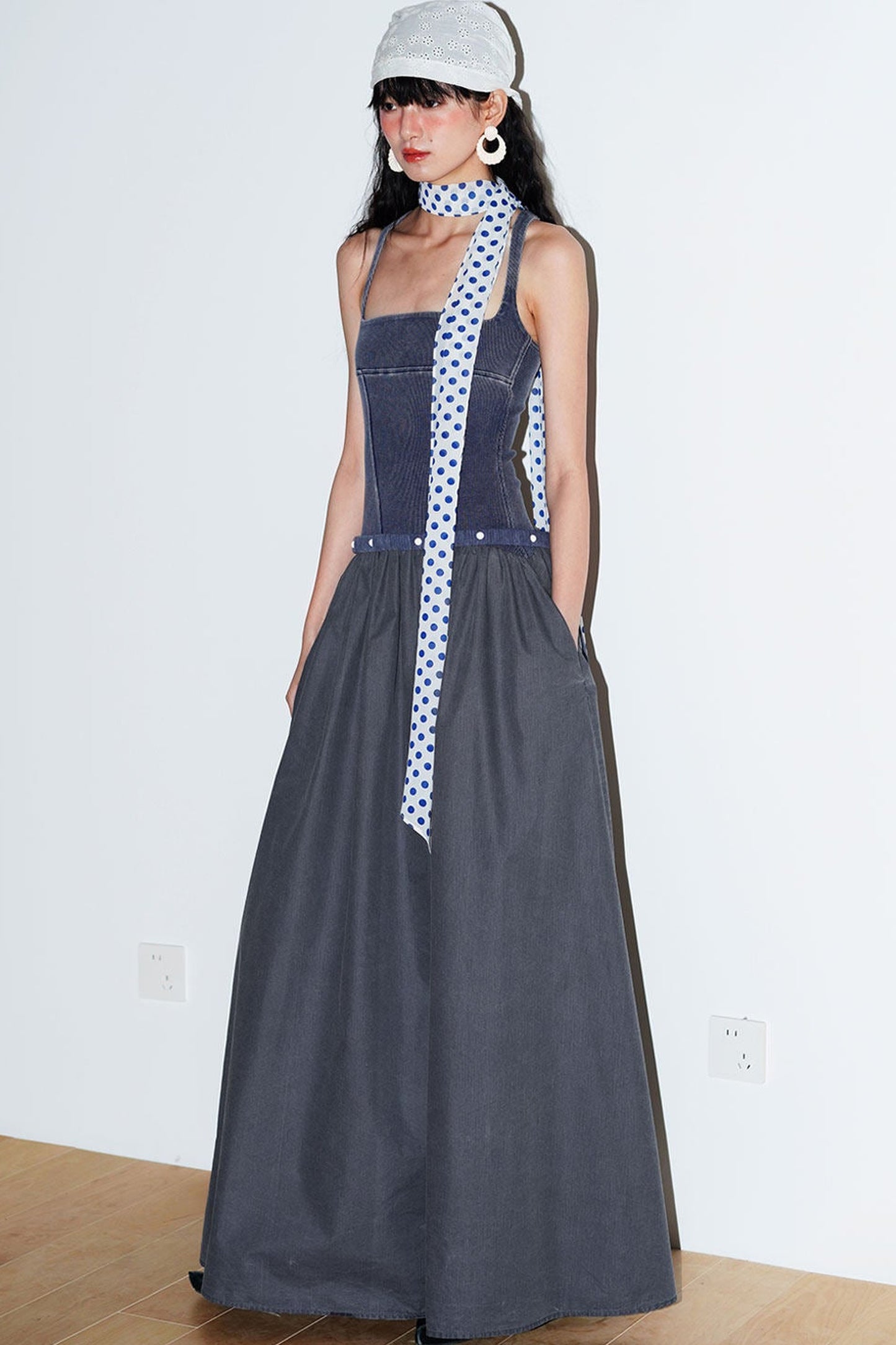Distressed Washed Cotton Dress