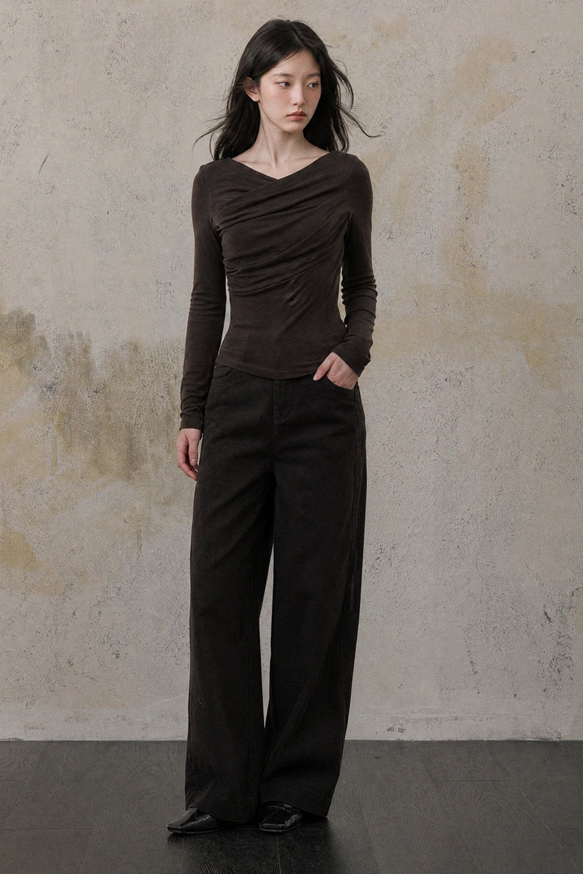 Caramel Deconstructed Ribbon Tee