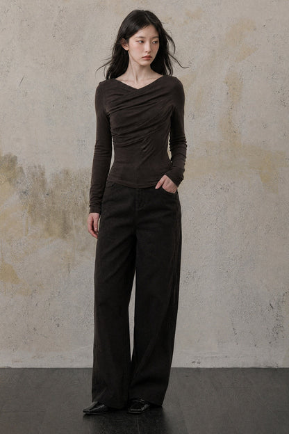 Caramel Deconstructed Ribbon Tee