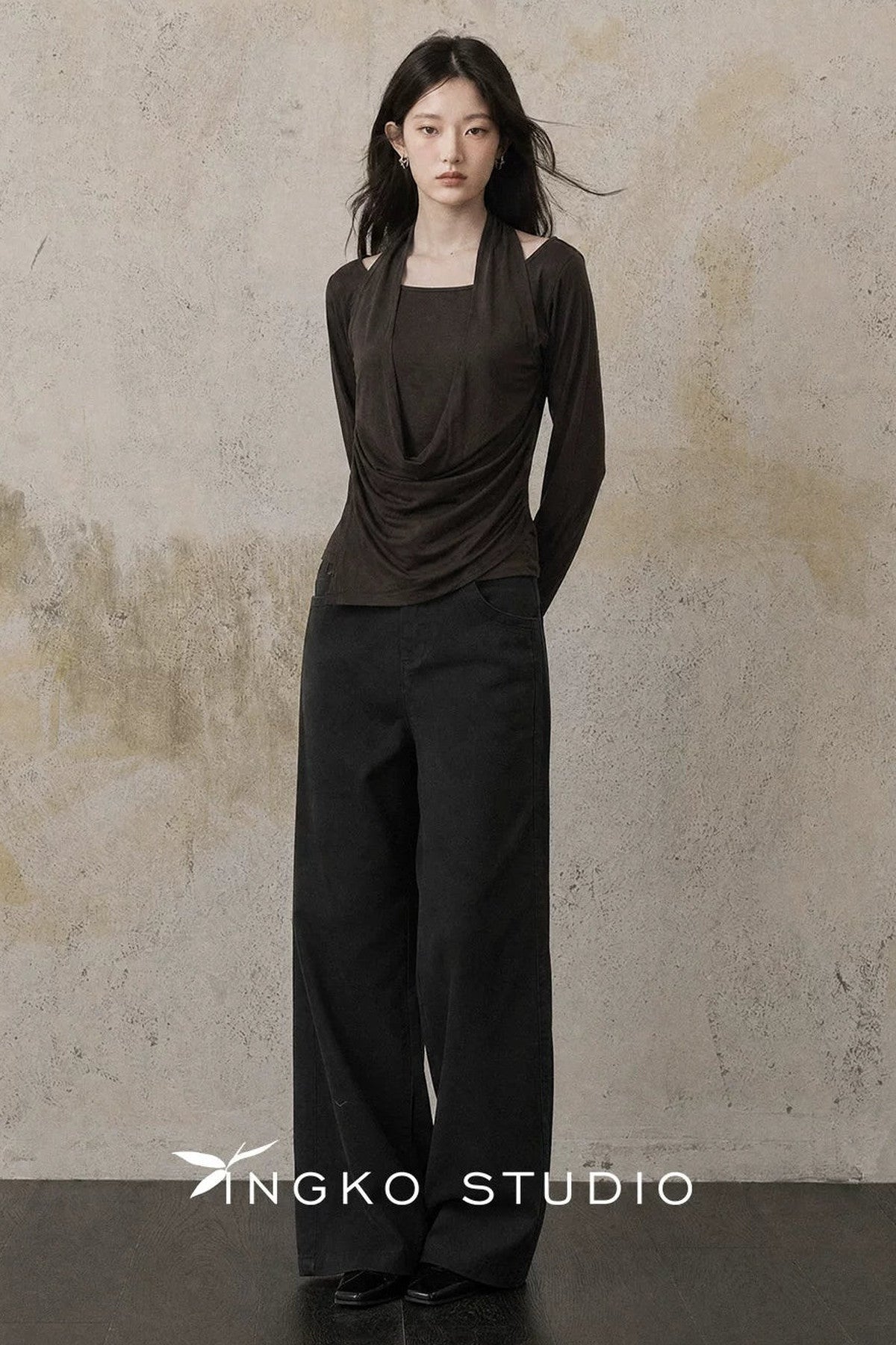 Layered-Look Halter T-Shirt