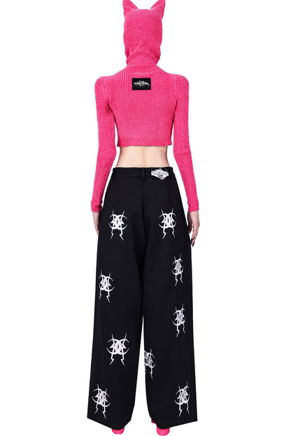 Embroidered Loose Pants