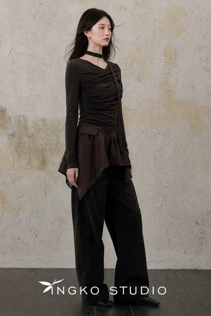 Caramel Deconstructed Ribbon Tee