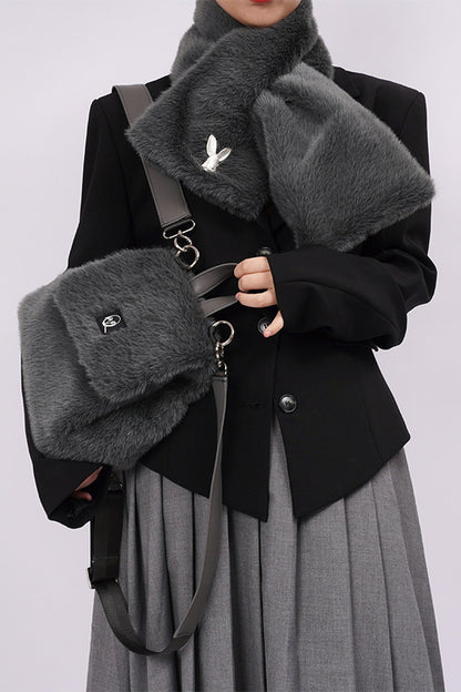 Sciarpa soffice floreale a toppe