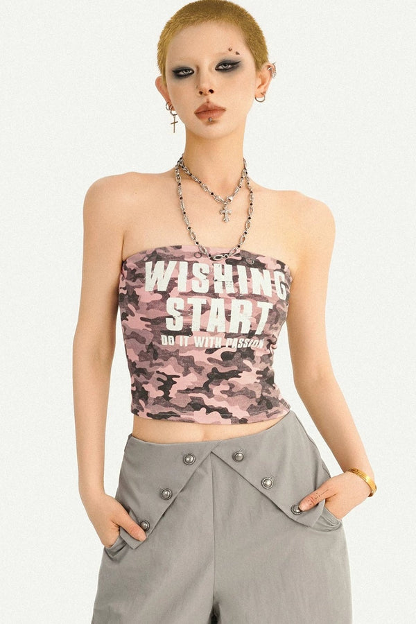 American Street Camo Tube Top