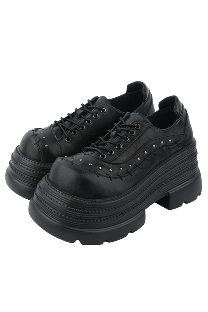 Gothic Thick-Soled Leather Shoes