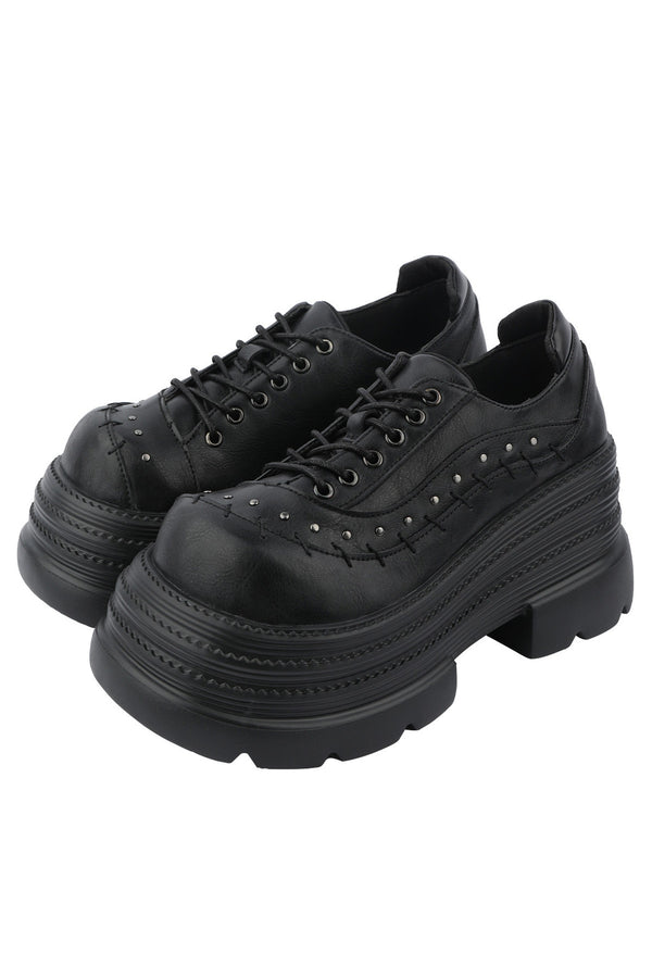 Gothic Thick-Soled Leather Shoes