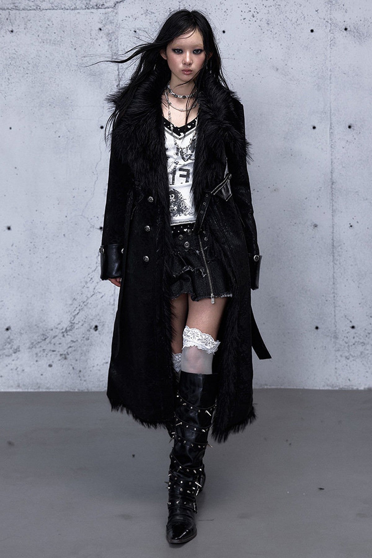 Reversible Cheetah Print Faux Fur Coat