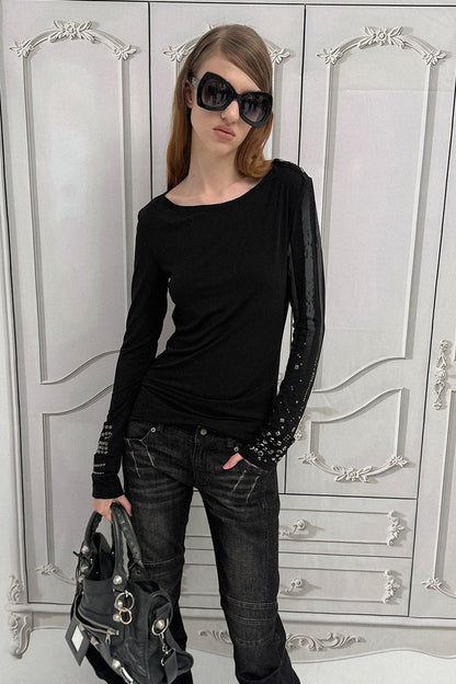 Y2K Armor Structure Straight-Leg Jeans