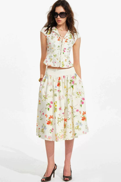 Retro Floral Hand-Painted Set-Up
