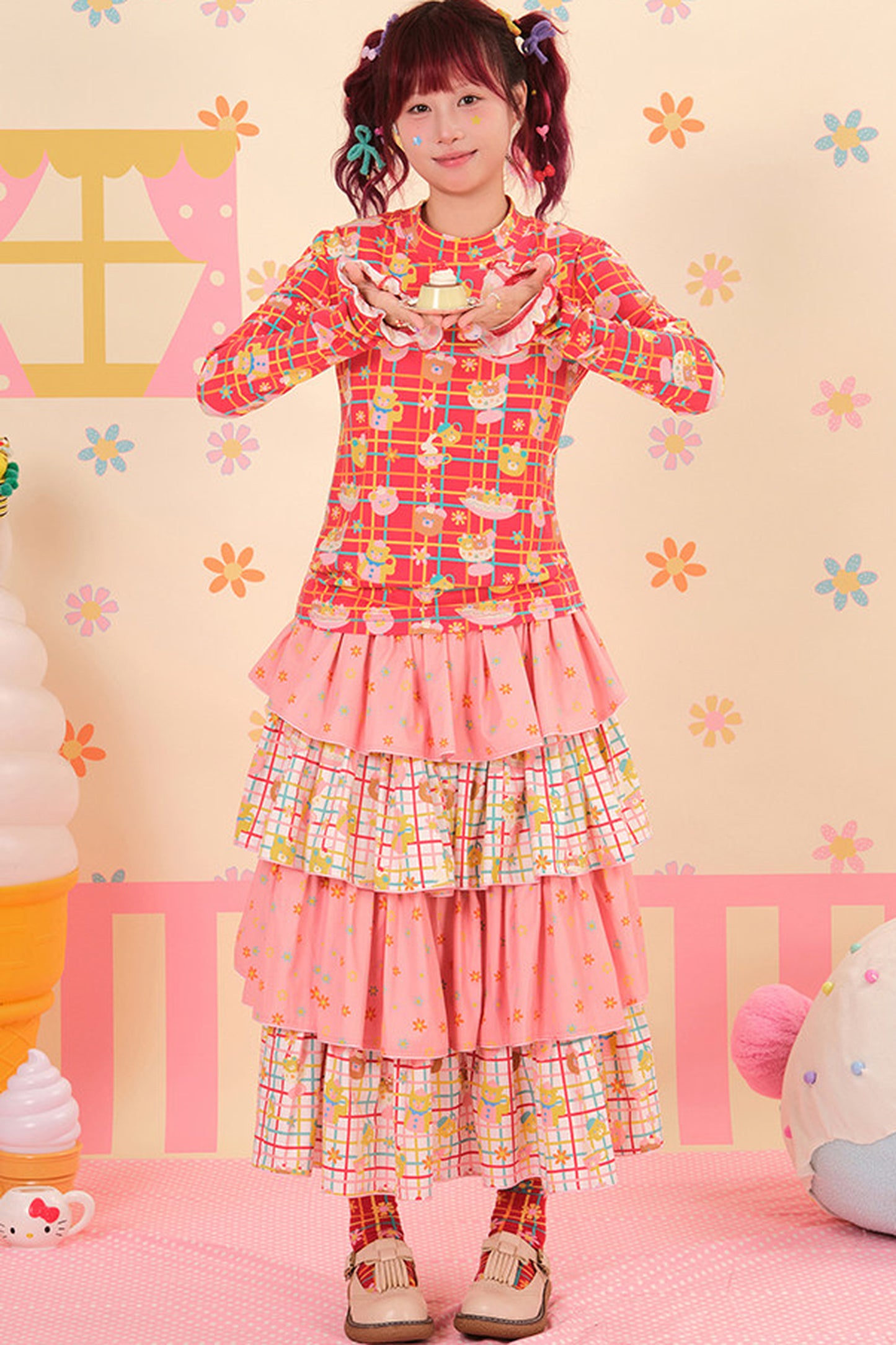 Showa Dessert Two-Tone Cake Skirt