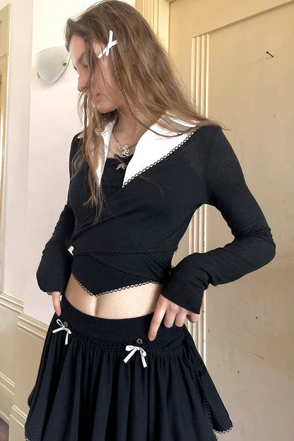 Angel's Tears Jacquard Ballet Top