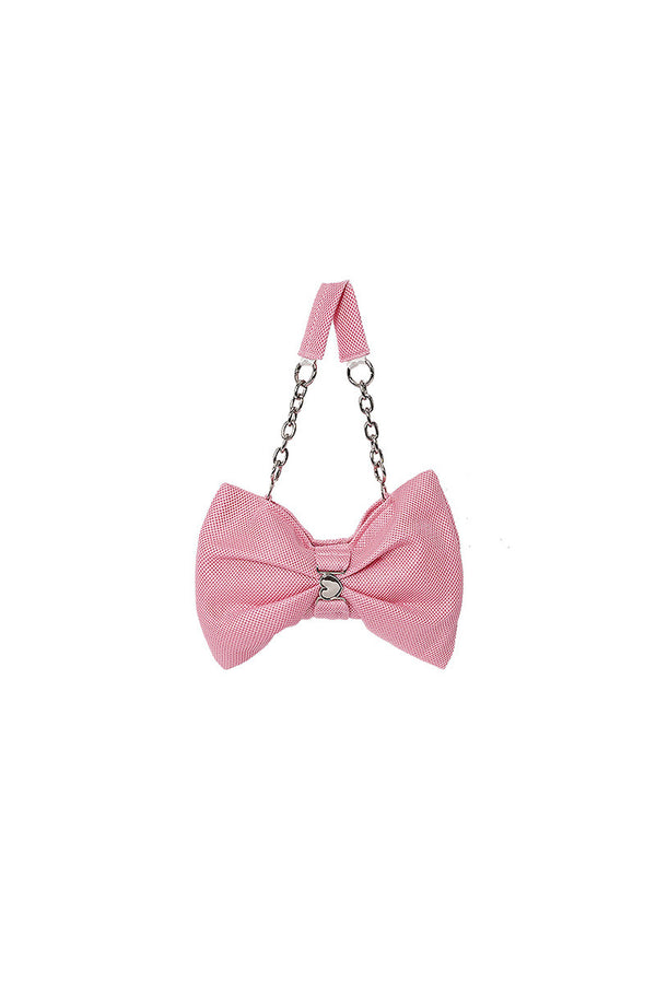 Bowknot Pleated Shoulder Bag