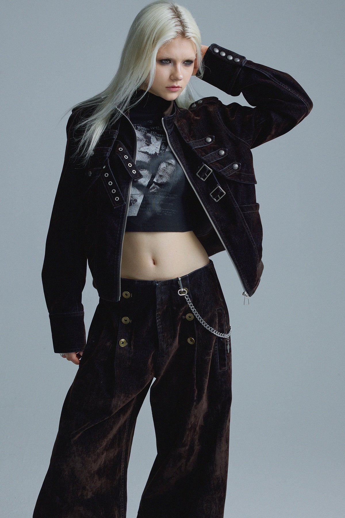 Short Matte Velvet Jacket