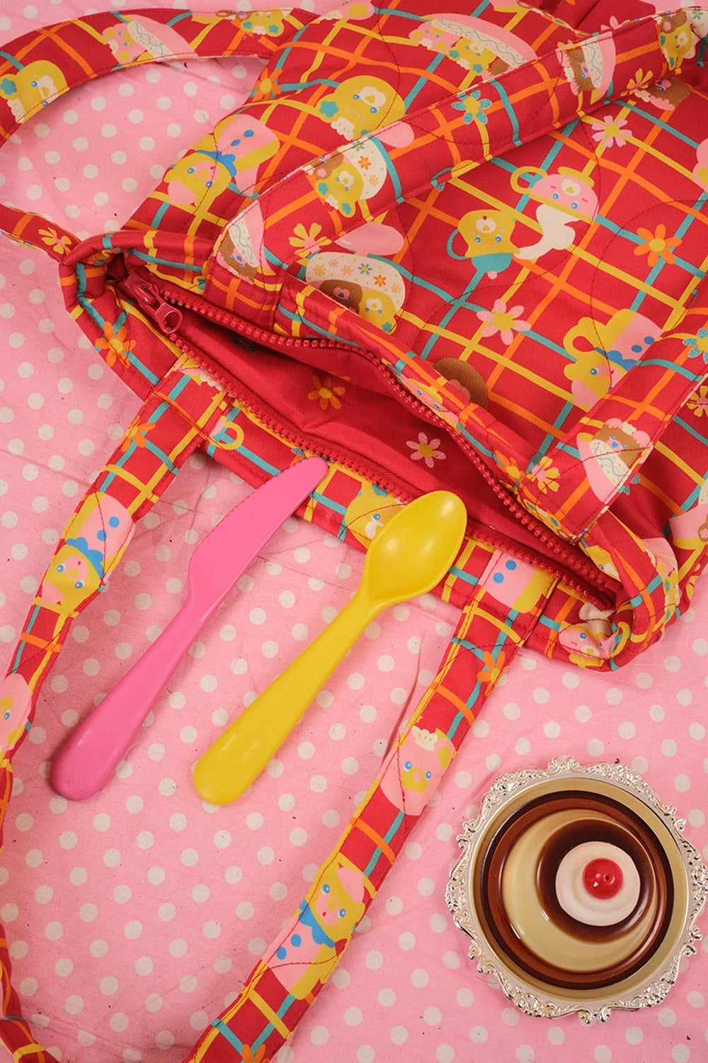 Showa Teacup Zipper Single Shoulder Bag