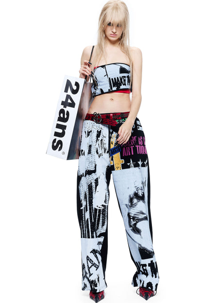 Water Ink Print Laser Burnout Tube Top Set-Up