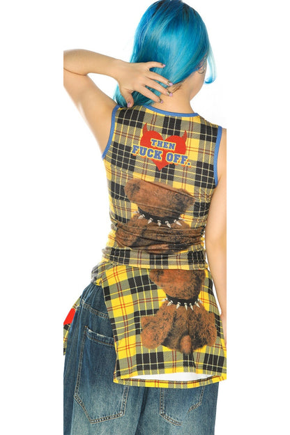 Y2K Devil Cat Print Sleeveless Tank Top