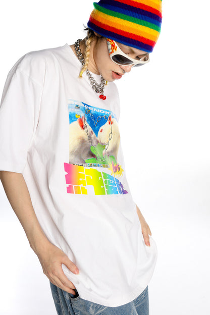 Pure Love Warrior lockere Subkultur-Bluse