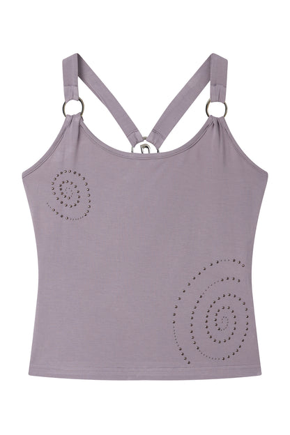 Circular Ruins Rhinestone Tank Top