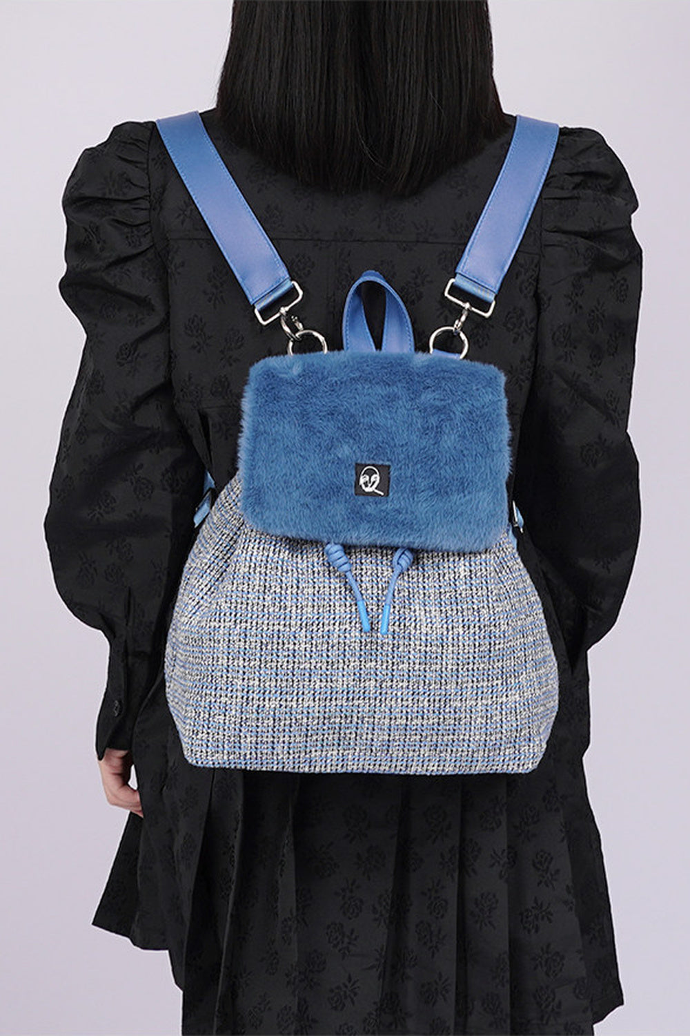 Y2K Furry Crossbody Backpack