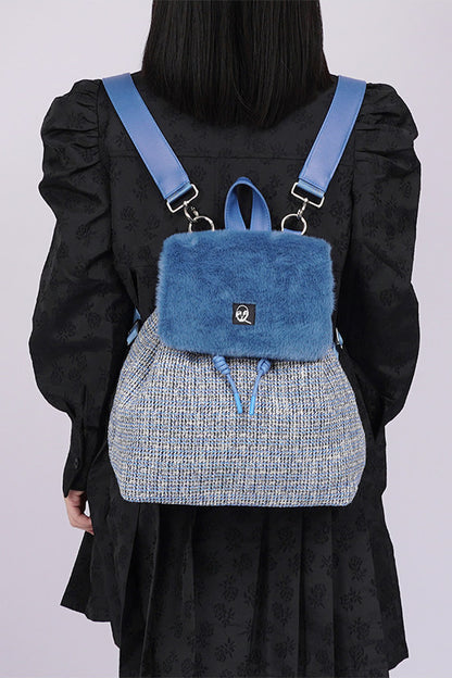 Y2K Furry Crossbody Backpack
