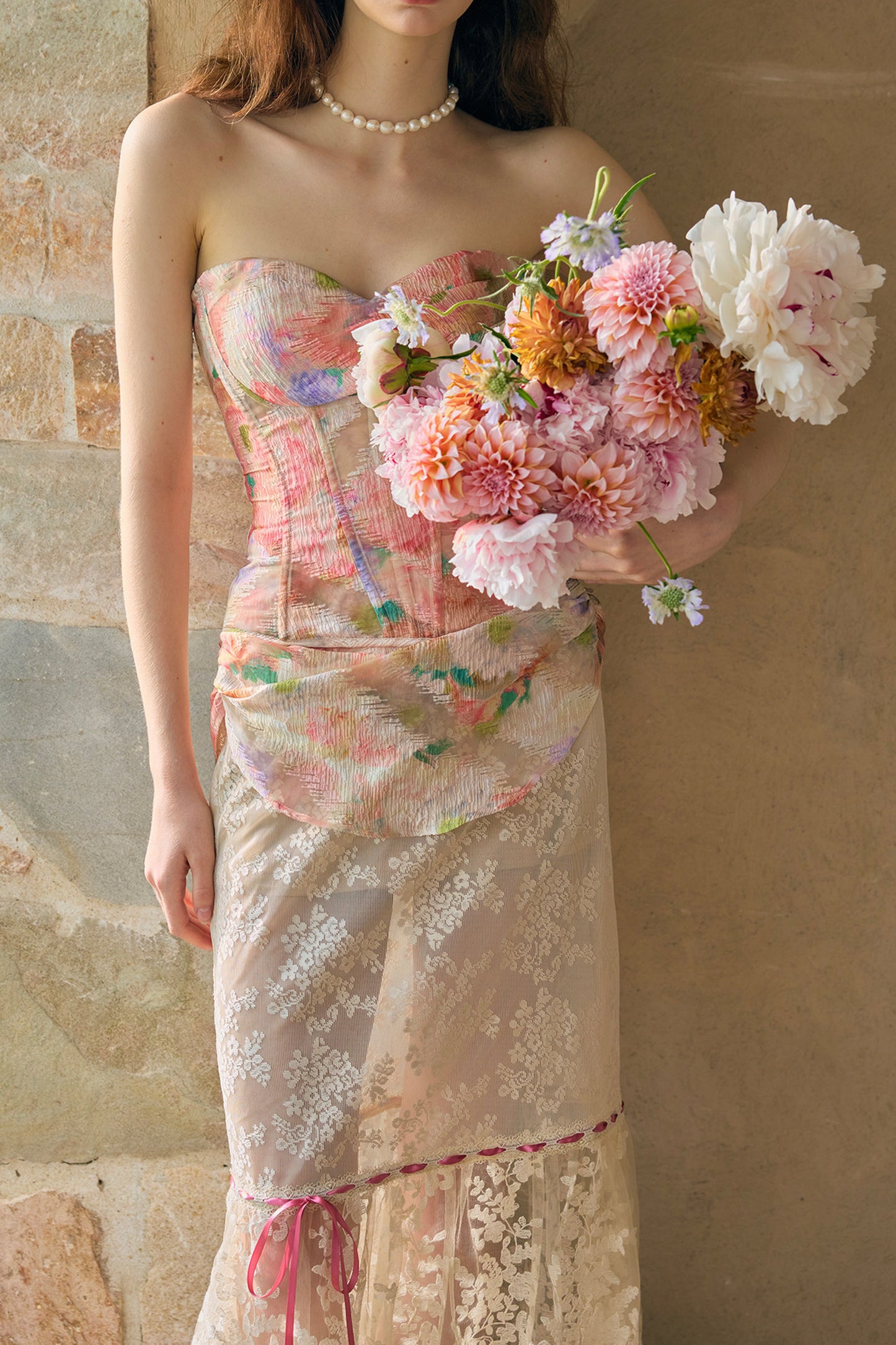 Floral French Romantic Dress and Skirt Set-Up