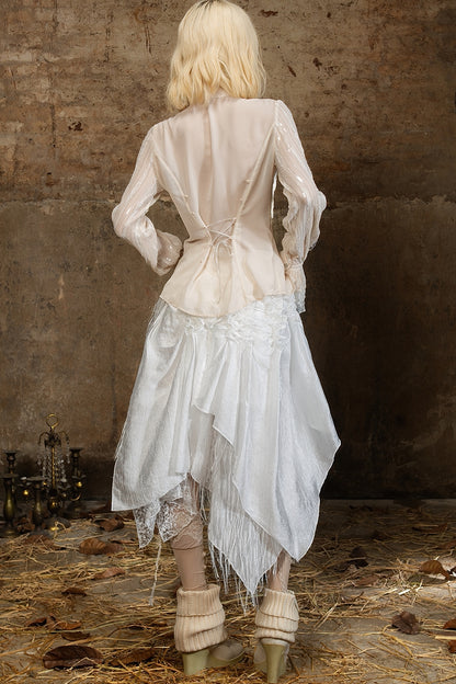 Romantic Palace Style Tube Top Skirt