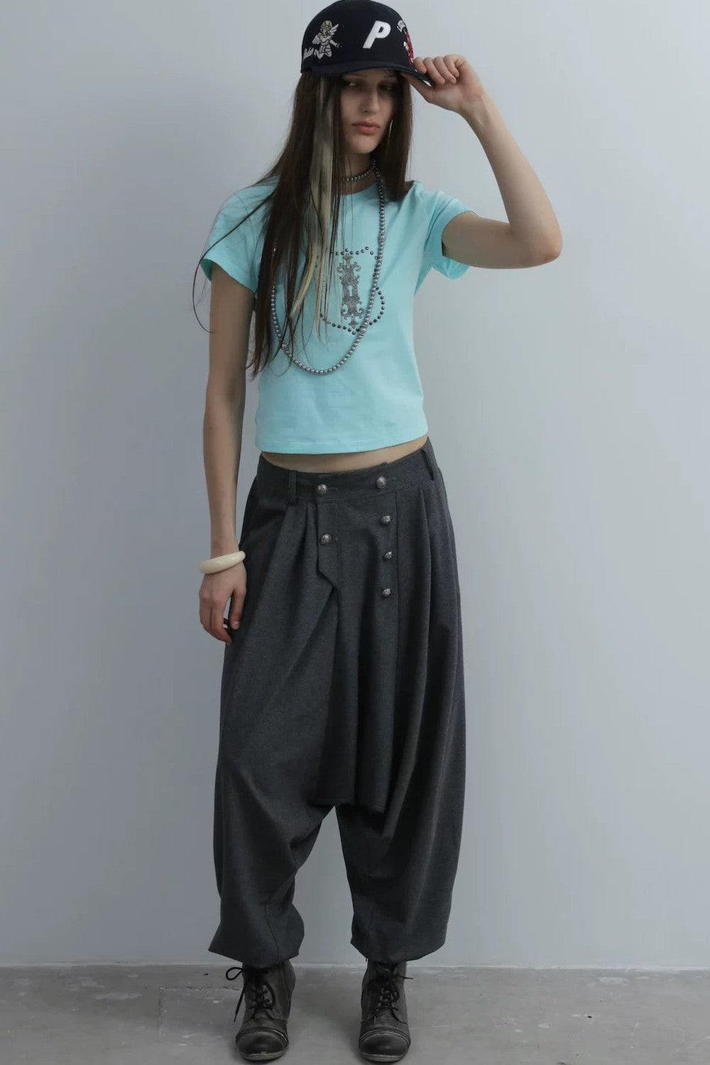 Y2K Rhinestone Cropped T-Shirt