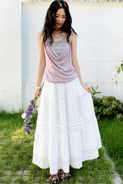 Waltz Patchwork A-Line Skirt