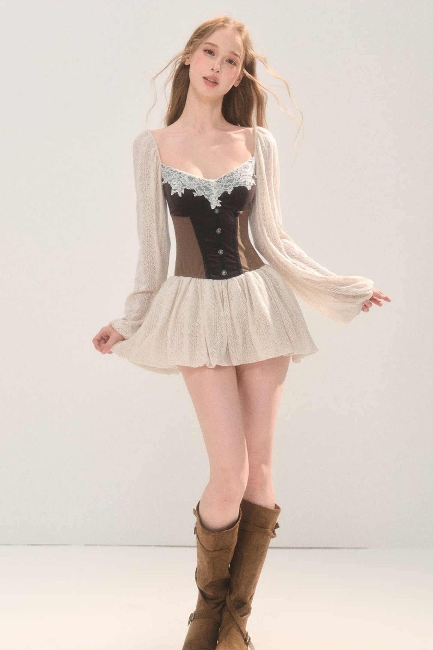 Knitted Patchwork Dress