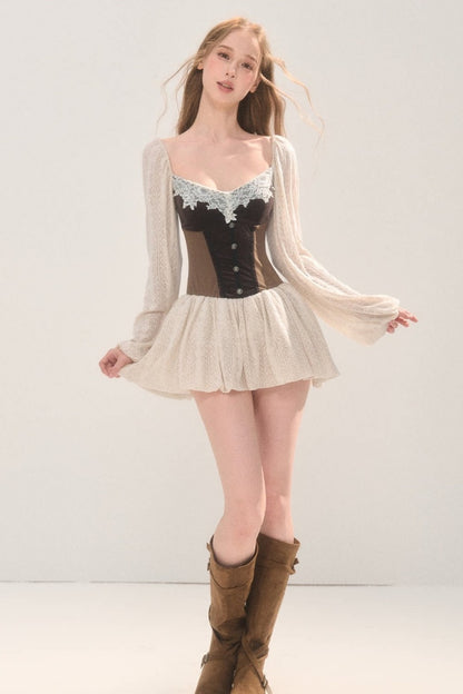 Knitted Patchwork Dress