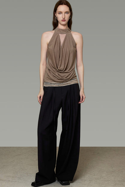Draped Halter Top