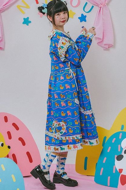 Original Floral Lace Long-Sleeve Dress