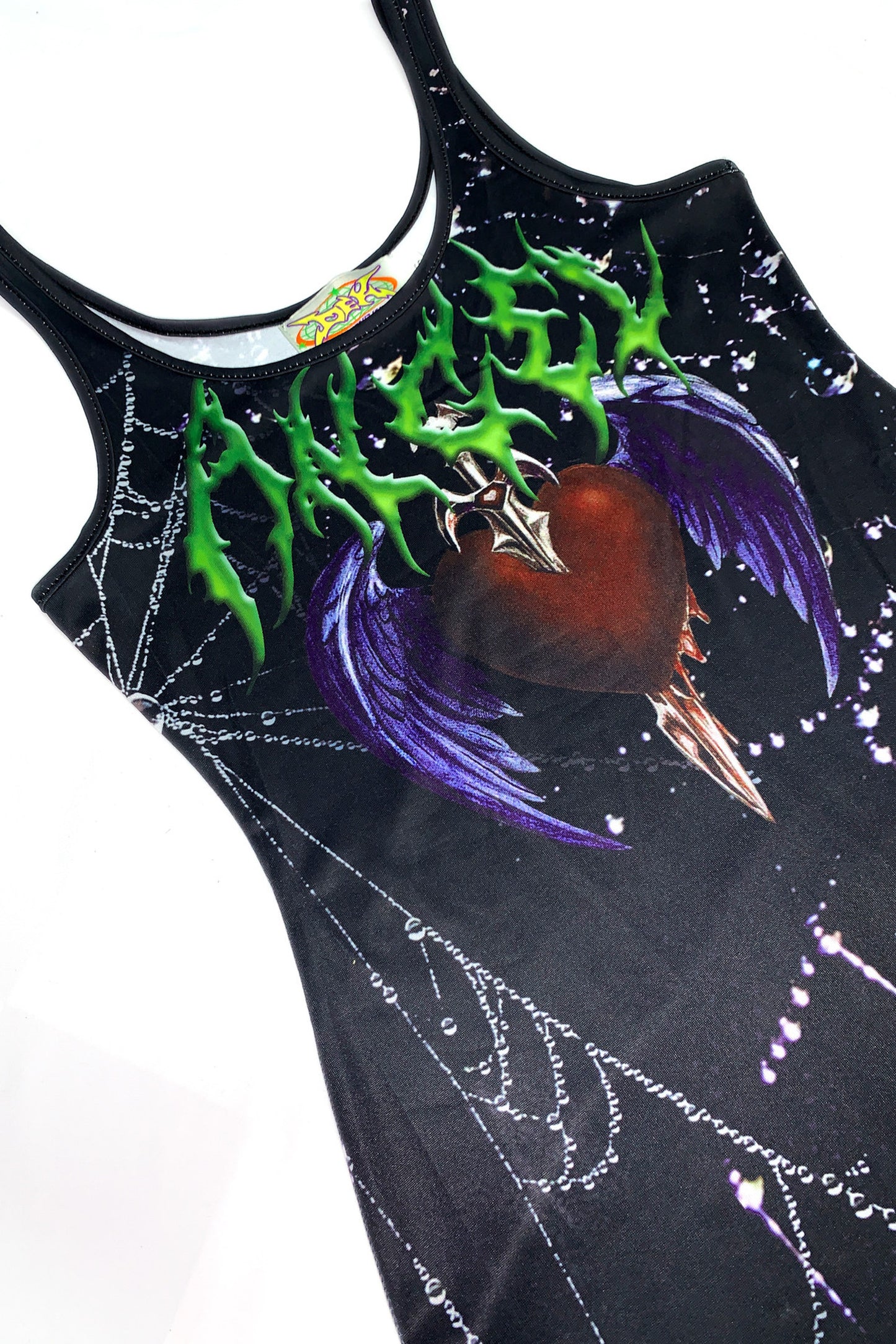 Gothic Slim-Fit Tank Dress