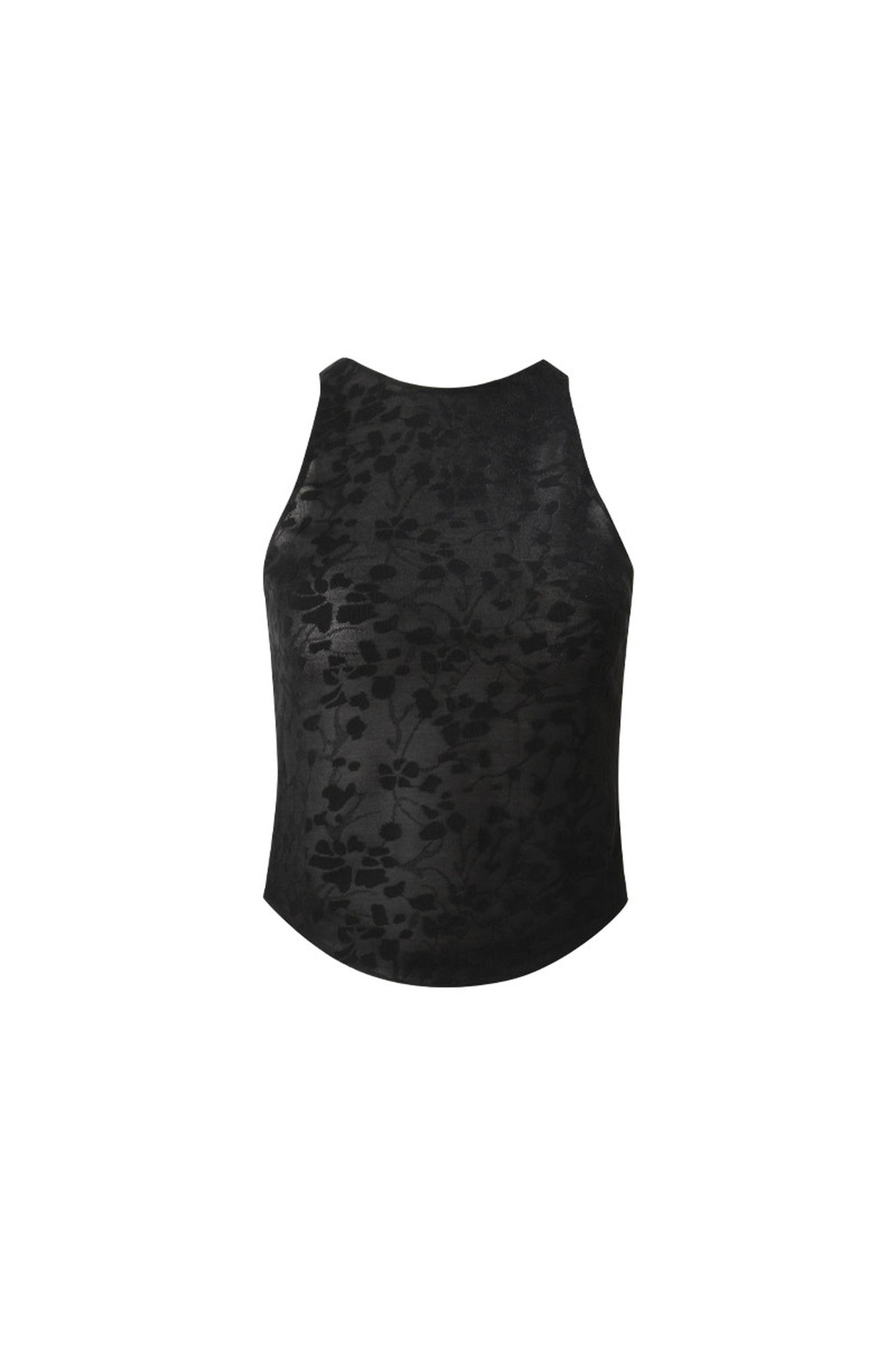 Lace Jacquard Tank Top and Skirt Set-Up