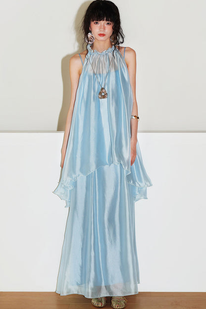 Pearlescent Gauze Dress Set