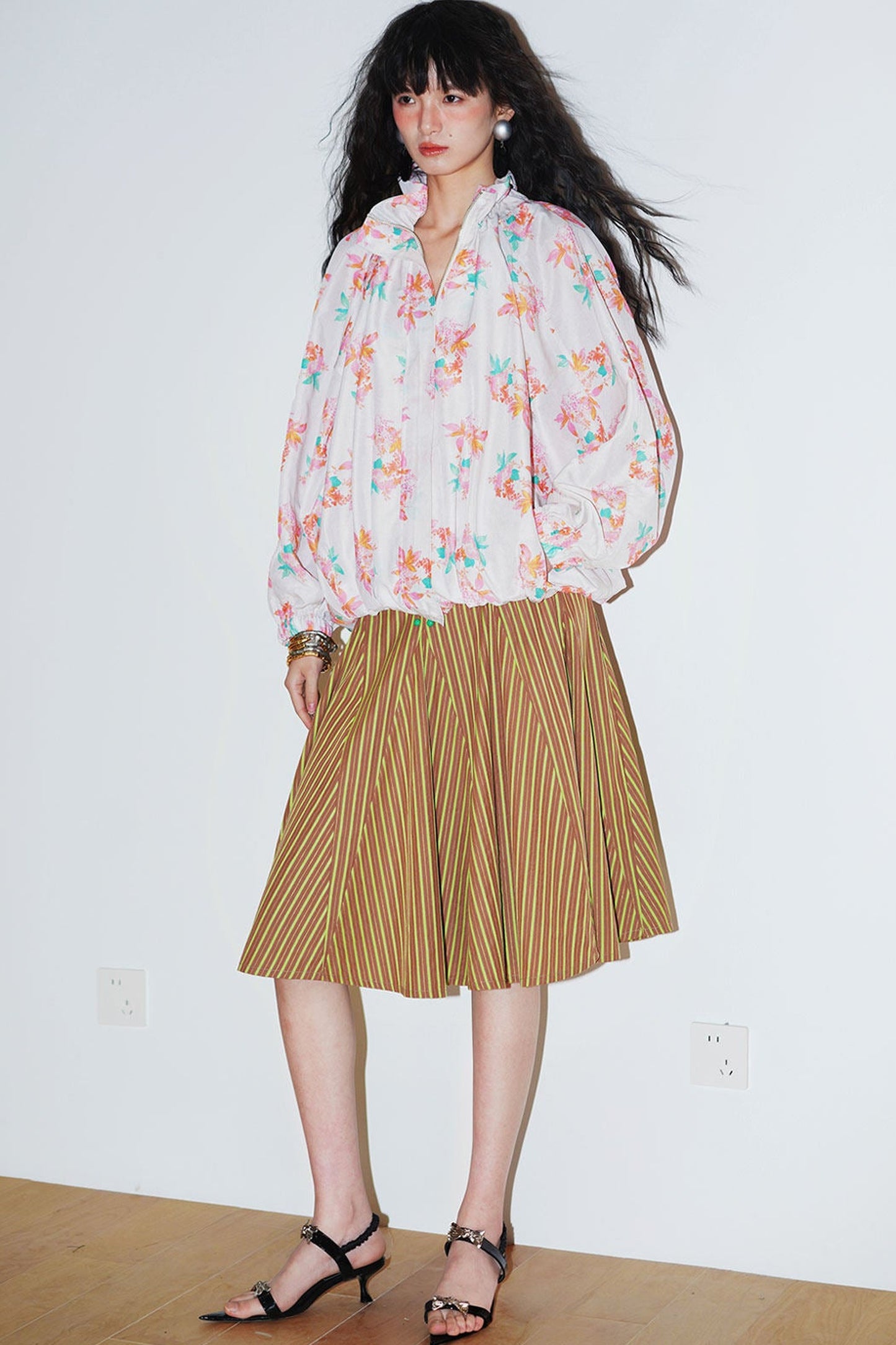 Semi-Sheer Printed Sun Top